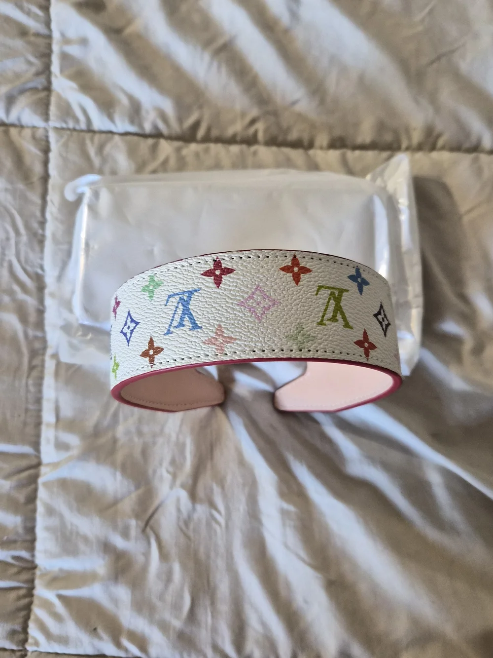 Louis Vuitton White Multicolor Monogram Kids Headband